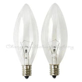 Set of 10 miniature bulbs 120v 25w E12 base C32 A374 lighting